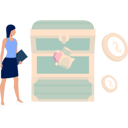 پیش‌نمایش فایل girl-is-looking-at-the-treasure-box-11162271 از پک گاوصندوق