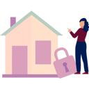 پیش‌نمایش فایل girl-is-pointing-at-the-locked-house-11162364 از پک گاوصندوق