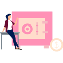 پیش‌نمایش فایل girl-is-pointing-to-the-locker-11162307 از پک گاوصندوق