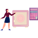 پیش‌نمایش فایل girl-is-setting-the-password-for-the-locker-11162298 از پک گاوصندوق