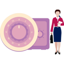 پیش‌نمایش فایل girl-is-standing-next-to-the-vault-11162352 از پک گاوصندوق