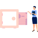 پیش‌نمایش فایل girl-is-talking-about-the-money-in-the-locker-11162312 از پک گاوصندوق