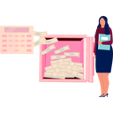 پیش‌نمایش فایل girl-opens-safe-box-11162286 از پک گاوصندوق