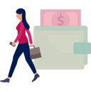 پیش‌نمایش فایل girl-saves-her-money-in-wallet-11162356 از پک گاوصندوق
