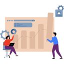 پیش‌نمایش فایل boy-and-girl-are-working-on-a-bar-graph-of-business-11156397 از پک تیم‌های محصول