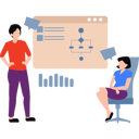 پیش‌نمایش فایل businessman-is-explaining-a-flowchart-to-a-girl-11156479 از پک تیم‌های محصول