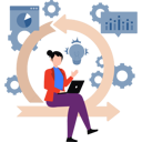 پیش‌نمایش فایل businesswoman-works-on-market-data-11156378 از پک تیم‌های محصول