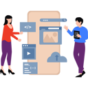 پیش‌نمایش فایل employees-are-discussing-software-11156486 از پک تیم‌های محصول