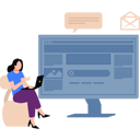 پیش‌نمایش فایل girl-is-sending-email-on-laptop-11156415 از پک تیم‌های محصول