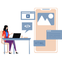 پیش‌نمایش فایل girl-is-using-laptop-for-coding-11156413 از پک تیم‌های محصول