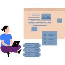 پیش‌نمایش فایل girl-is-working-on-data-base-11156381 از پک تیم‌های محصول