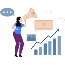 پیش‌نمایش فایل woman-is-doing-digital-marketing-11156507 از پک تیم‌های محصول