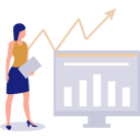 پیش‌نمایش فایل businesswoman-looking-at-bar-graph-11172447 از پک بورس