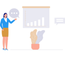 پیش‌نمایش فایل girl-pointing-at-business-graph-11172464 از پک بورس