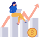 پیش‌نمایش فایل girl-working-on-financial-growth-11172457 از پک بورس