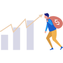 پیش‌نمایش فایل man-holding-dollar-bag-11172456 از پک بورس
