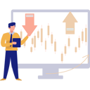 پیش‌نمایش فایل man-pointing-at-candlestick-graph-on-screen-11172474 از پک بورس
