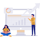 پیش‌نمایش فایل man-telling-girl-about-graphs-11172431 از پک بورس