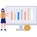 پیش‌نمایش فایل woman-pointing-at-bar-graph-11172532 از پک بورس