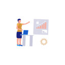 پیش‌نمایش فایل woman-pointing-to-business-graph-11172507 از پک بورس