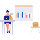 پیش‌نمایش فایل woman-using-laptop-for-graph-of-stock-market-11172454 از پک بورس