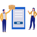 پیش‌نمایش فایل girl-and-boy-talking-about-online-payment-11260390 از پک درگاه پرداخت