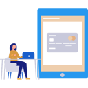 پیش‌نمایش فایل girl-paying-online-on-laptop-by-credit-card-11260375 از پک درگاه پرداخت