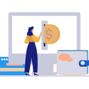 پیش‌نمایش فایل woman-doing-online-payment-11260369 از پک درگاه پرداخت