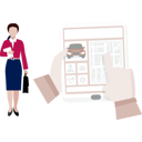پیش‌نمایش فایل girl-purchases-online-car-insurance-11193633 از پک بیمه حوادث