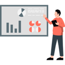 پیش‌نمایش فایل businessman-explaining-about-different-pie-charts-11193731 از پک شغل‌های تحلیل‌گری