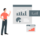 پیش‌نمایش فایل man-pointing-to-bar-graph-11193776 از پک شغل‌های تحلیل‌گری