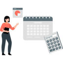 پیش‌نمایش فایل woman-talking-about-business-calendar-11193781 از پک شغل‌های تحلیل‌گری