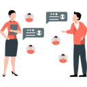 پیش‌نمایش فایل businesswoman-and-man-talking-about-star-rating-profile-11197859 از پک نمایه کسب‌وکار