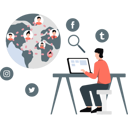 پیش‌نمایش فایل man-working-on-global-profiles-on-laptop-11197873 از پک نمایه کسب‌وکار