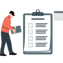 پیش‌نمایش فایل man-working-on-list-on-clipboard-11197879 از پک نمایه کسب‌وکار