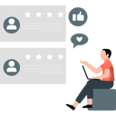 پیش‌نمایش فایل man-working-on-star-rating-feedback-11197895 از پک نمایه کسب‌وکار