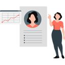 پیش‌نمایش فایل woman-pointing-to-cv-on-paper-11197878 از پک نمایه کسب‌وکار