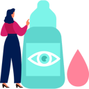 پیش‌نمایش فایل girl-is-pointing-to-the-eyes-drop-11236562 از پک بینایی و چشم‌پزشکی