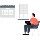 پیش‌نمایش فایل boy-working-on-calendar-on-laptop-11197996 از پک کار شرکتی
