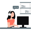 پیش‌نمایش فایل girl-doing-customer-services-11198064 از پک کار شرکتی