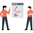 پیش‌نمایش فایل girl-explaining-about-pie-graph-on-web-page-11198010 از پک کار شرکتی
