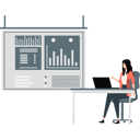 پیش‌نمایش فایل girl-working-on-analytical-graph-on-laptop-11198078 از پک کار شرکتی