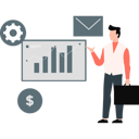 پیش‌نمایش فایل man-pointing-to-business-bar-graph-11198046 از پک کار شرکتی