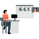پیش‌نمایش فایل man-talking-online-on-monitor-about-business-11198042 از پک کار شرکتی
