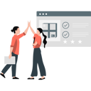 پیش‌نمایش فایل two-girl-giving-each-other-high-fives-on-successful-business-11197999 از پک کار شرکتی