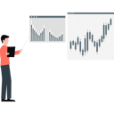 پیش‌نمایش فایل boy-is-looking-at-business-candlestick-graph-11236711 از پک امور مالی و سرمایه‌گذاری