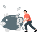 پیش‌نمایش فایل boy-is-saving-money-in-a-piggy-bank-11236593 از پک امور مالی و سرمایه‌گذاری