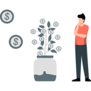 پیش‌نمایش فایل boy-is-thinking-about-dollar-plant-11236580 از پک امور مالی و سرمایه‌گذاری