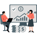 پیش‌نمایش فایل business-team-discusses-financial-growth-11236710 از پک امور مالی و سرمایه‌گذاری