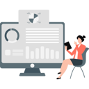 پیش‌نمایش فایل businesswoman-looks-at-business-presentation-11236730 از پک امور مالی و سرمایه‌گذاری